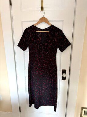 Nasty Gal V-neck midi dress